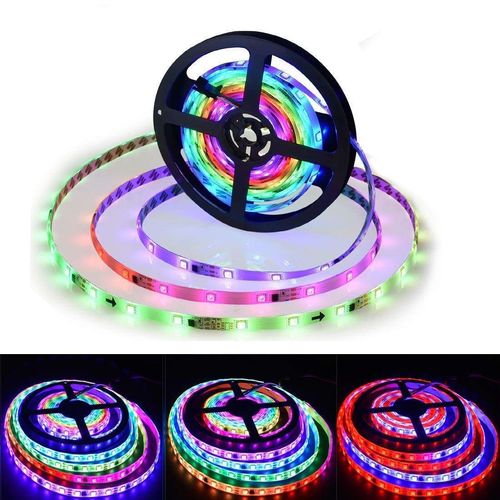 Running RGB LED Strip Light USB 5m (App, Remote, Music, Button)