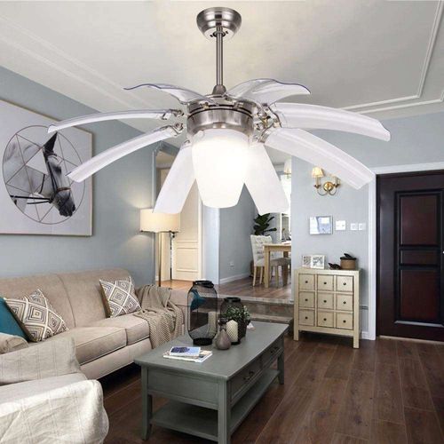 Opus Ceiling Fan with LED Light ( Transparent 8 Blade )