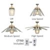 Opus Ceiling Fan with LED Light ( Transparent 8 Blade )